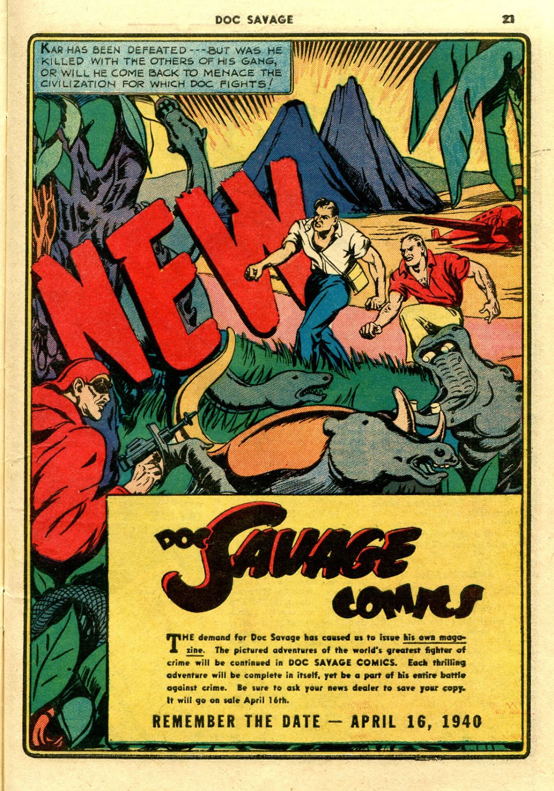 Golden Age Doc Savage Comics Part 3 Doc Talos 